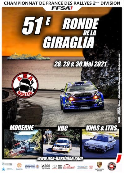 Itinéraires des étapes de la 51ème Ronde de la Giraglia, samedi 29 et dimanche 30 mai 2021