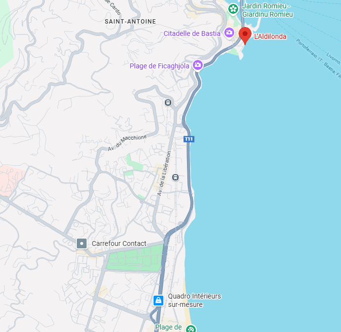 Comment aller à l&rsquo;Aldilonda à Bastia ?